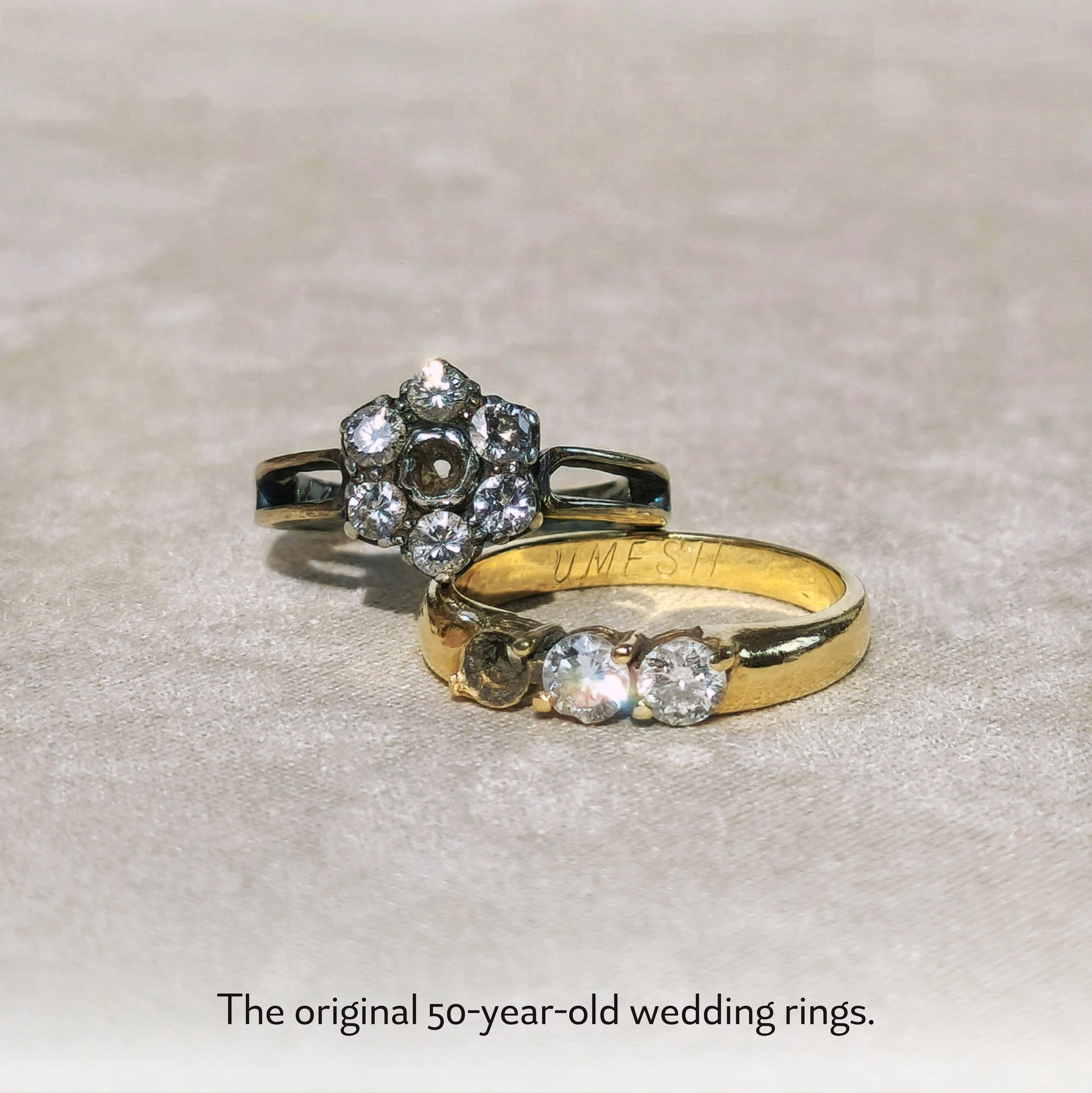 Heirloom Restoration Diamond Ring in 18k White Gold slide 5